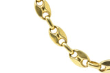 Italian 18K Gold Contemporary Unisex Anchor Link Necklace Wilson's Estate Jewelry