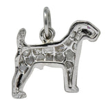 J.E. Caldwell & CO. Edwardian Diamond Ruby Platinum Fancy Dog Charm Circa 1920 - Wilson's Estate Jewelry