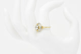 Jabel 0.75 CTW Old European Cut Diamond 14 Karat Tri-Colored Gold Retro Engagement Ring Wilson's Estate Jewelry