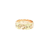 JABEL 14K Yellow & Rose Gold Eternity Wedding Band Stackable Ring Wilson's Estate Jewelry