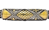 John Hardy Vintage Sterling Silver 18 Karat Gold Unisex Bracelet - Wilson's Estate Jewelry