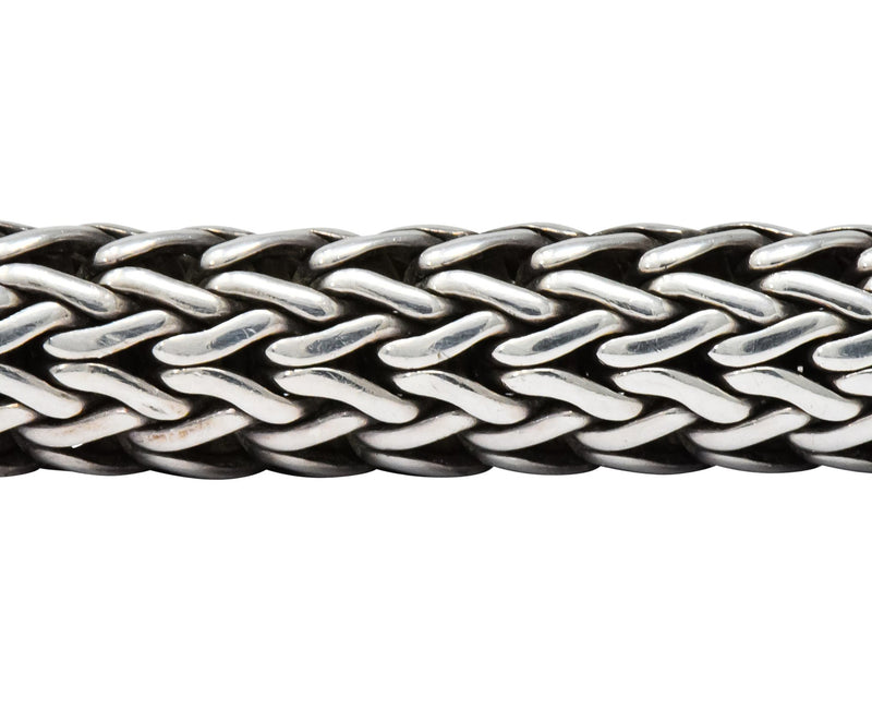 John Hardy Vintage Sterling Silver 18 Karat Gold Unisex Bracelet - Wilson's Estate Jewelry