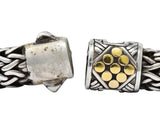 John Hardy Vintage Sterling Silver 18 Karat Gold Unisex Bracelet - Wilson's Estate Jewelry