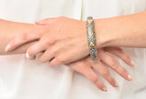 John Hardy Vintage Sterling Silver 18 Karat Gold Unisex Bracelet - Wilson's Estate Jewelry