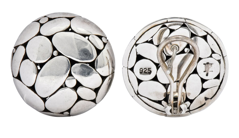 John Hardy Vintage Sterling Silver Dot Earrings - Wilson's Estate Jewelry