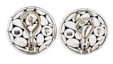 John Hardy Vintage Sterling Silver Dot Earrings - Wilson's Estate Jewelry