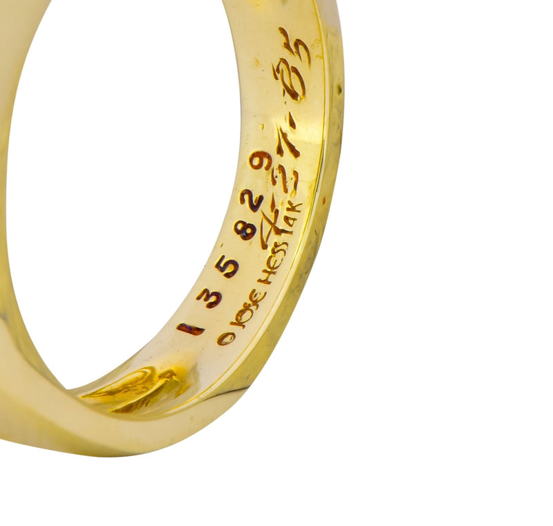 Jose Hess 0.91 CTW Diamond 14 Karat Gold Unisex Band Ring - Wilson's Estate Jewelry