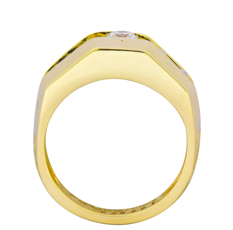 Jose Hess 0.91 CTW Diamond 14 Karat Gold Unisex Band Ring - Wilson's Estate Jewelry