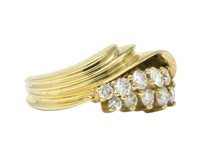 Jose Hess Contemporary 0.60 CTW Diamond 14 Karat Gold Ring Wilson's Estate Jewelry