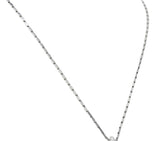 Large Piaget 3.15 CTW Diamond 18 Karat White Gold Leaf Pendant With Chain Wilson's Estate Jewelry