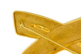 Large 1980's Paloma Picasso Tiffany & Co. 18 Karat Gold Graffiti X Brooch - Wilson's Estate Jewelry