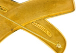 Large 1980's Paloma Picasso Tiffany & Co. 18 Karat Gold Graffiti X Brooch - Wilson's Estate Jewelry