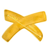 Large 1980's Paloma Picasso Tiffany & Co. 18 Karat Gold Graffiti X Brooch - Wilson's Estate Jewelry