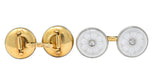 Louis Tamis & Sons Art Deco 14K Gold Barbell Cufflinks (item #1381050)