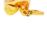 Louis Vuitton French 18 Karat Tri-Color Gold Apple Charm Pendant - Wilson's Estate Jewelry