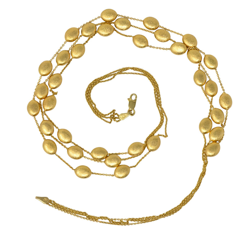 Marco Bicego 18 Karat Gold Multi-Strand Confetti Oro Necklace - Wilson's Estate Jewelry