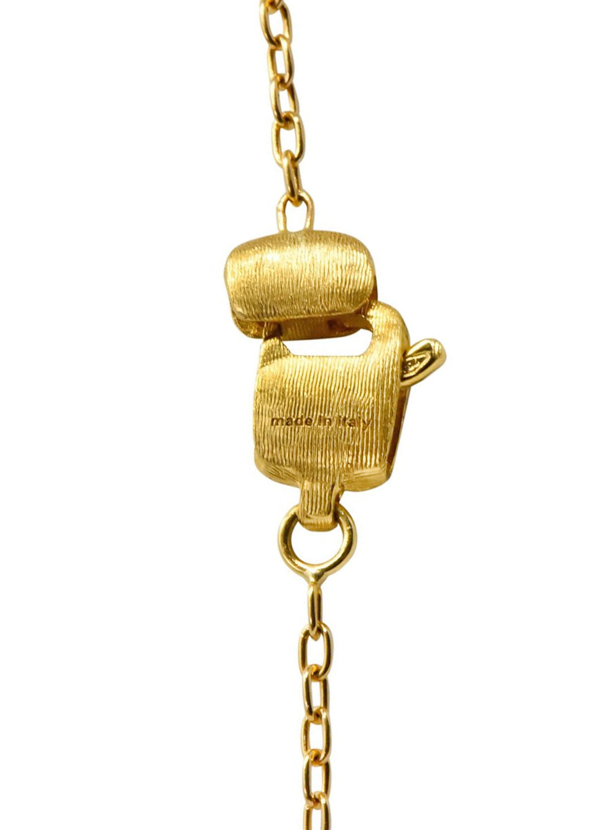 Marco Bicego Multi-Gem 18 Karat Gold Topaz Citrine Amethyst Iolite Drop Necklace - Wilson's Estate Jewelry
