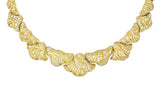 Marina B. 'Bulgari' 17.00 CTW Diamond 18 Karat Gold Necklace Wilson's Estate Jewelry