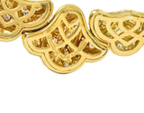 Marina B. 'Bulgari' 17.00 CTW Diamond 18 Karat Gold Necklace Wilson's Estate Jewelry