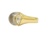 Mauboussin Paris Diamond Rock Crystal 18 Karat Gold Ring Wilson's Estate Jewelry