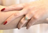 Mauboussin Paris Diamond Rock Crystal 18 Karat Gold Ring Wilson's Estate Jewelry
