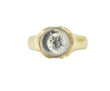 Mauboussin Paris Diamond Rock Crystal 18 Karat Gold Ring Wilson's Estate Jewelry