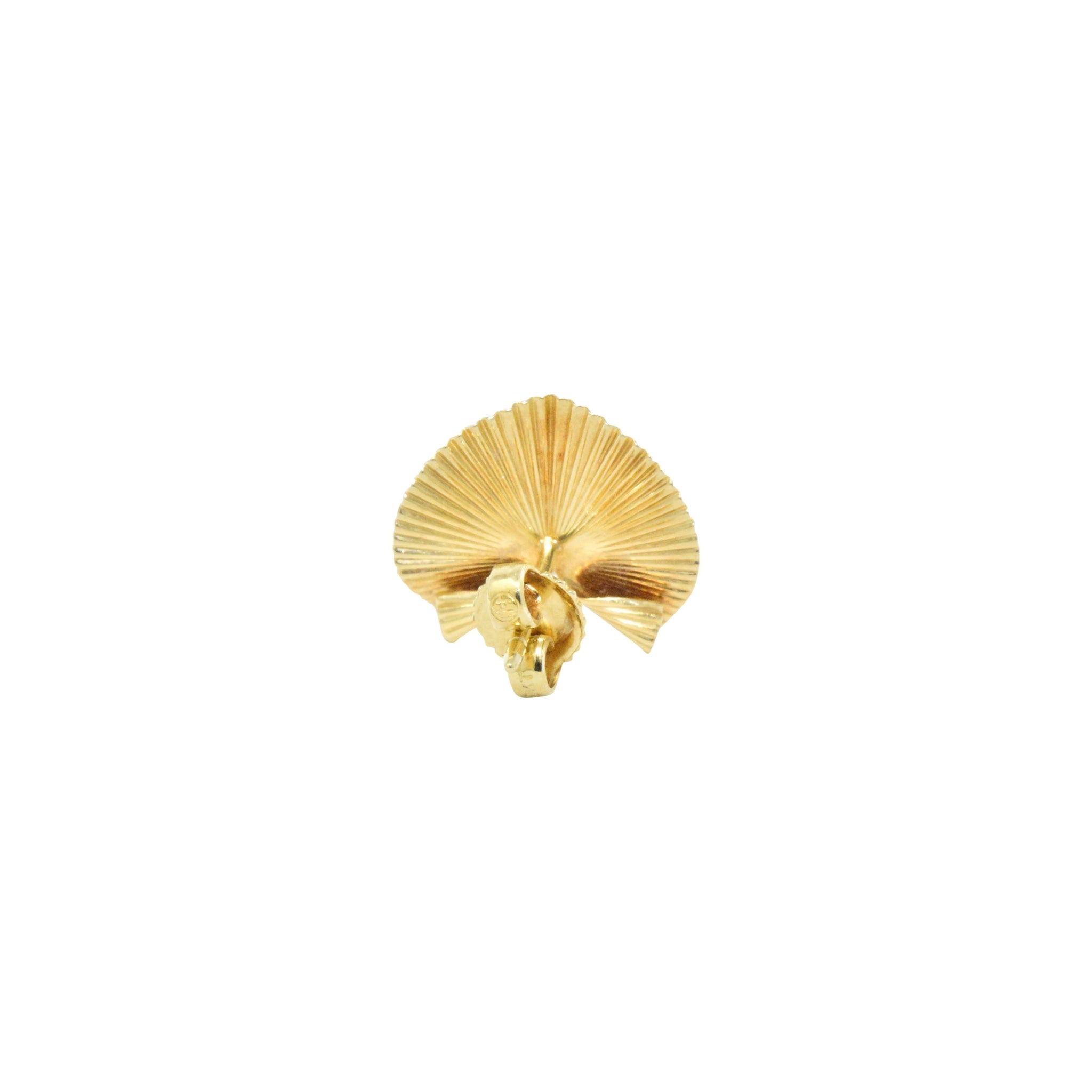 McTeigue & Co. .40 Carat Retro 18K Yellow Gold & Platinum Diamond Earrings Wilson's Estate Jewelry