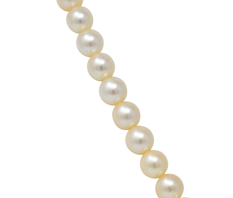 Mikimoto Contemporary Cultured Pearl 14 Karat Gold Necklace - Wilson's Estate Jewelry