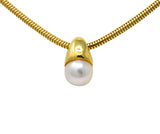 Mikimoto Cultured Pearl 18 Karat Gold Drop Necklace - Wilson's Estate Jewelry