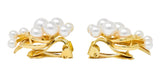 Mikimoto Cultured Pearl 18 Karat Gold Ear-Clip Earrings - Wilson's Estate Jewelry