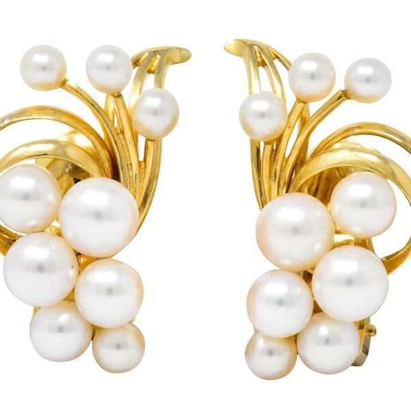 Mikimoto clip earrings outlet
