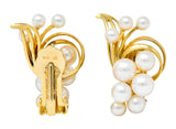 Mikimoto Cultured Pearl 18 Karat Gold Ear-Clip Earrings - Wilson's Estate Jewelry