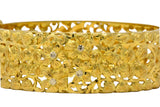 Milor 18 Karat Gold Hinged Bangle Bracelet - Wilson's Estate Jewelry