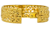 Milor 18 Karat Gold Hinged Bangle Bracelet - Wilson's Estate Jewelry