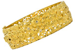 Milor 18 Karat Gold Hinged Bangle Bracelet - Wilson's Estate Jewelry