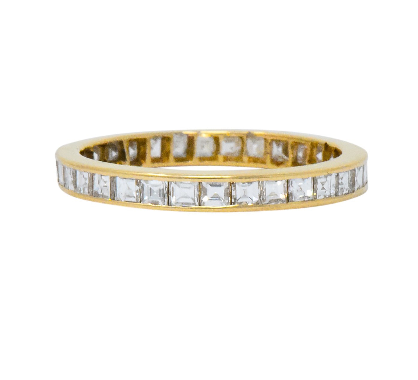 Modern 1.30 CTW Diamond 14 Karat Gold Eternity Band Ring Wilson's Antique & Estate Jewelry