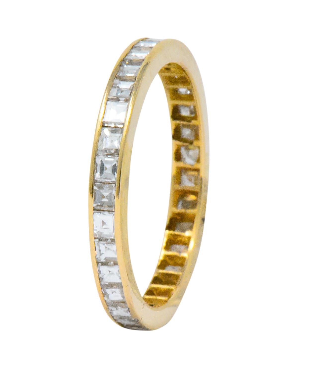 Modern 1.30 CTW Diamond 14 Karat Gold Eternity Band Ring Wilson's Antique & Estate Jewelry