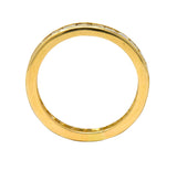 Oscar Heyman Contemporary 1.35 CTW Square Step Diamond 18 Karat Gold Eternity Band Ring - Wilson's Estate Jewelry