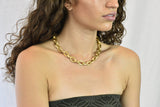 Oustanding Contemporary 18 Karat Gold Italian Large Link Necklace - Wilson's Estate Jewelry
