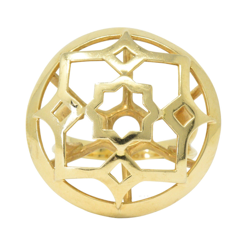 Paloma Picasso Tiffany & Co. 18 Karat Gold Zellige Statement Ring Wilson's Estate Jewelry