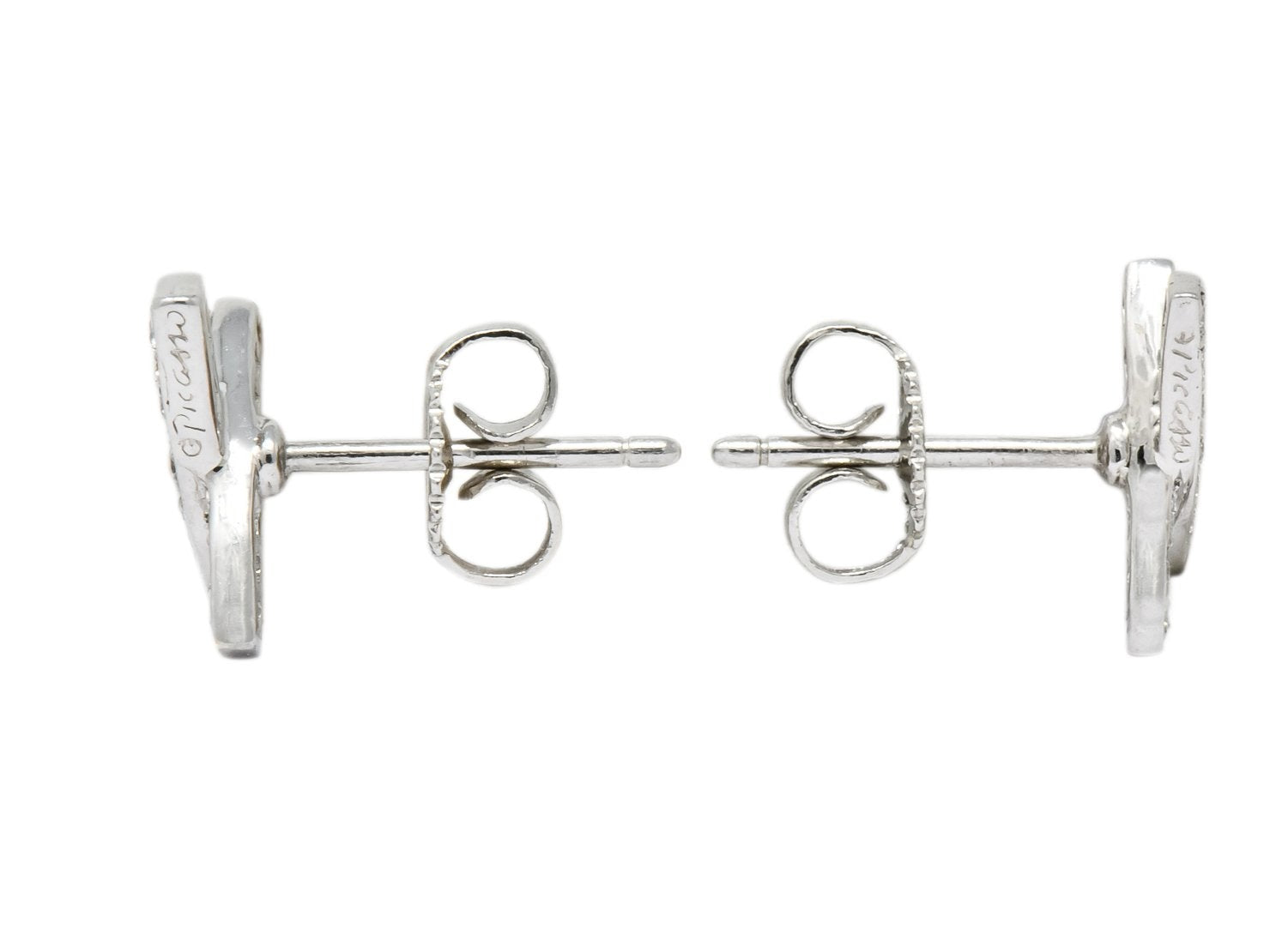 Paloma Picasso Tiffany & Co. 1980's Vintage 0.30 CTW Diamond Platinum Kiss X Stud Earrings - Wilson's Estate Jewelry