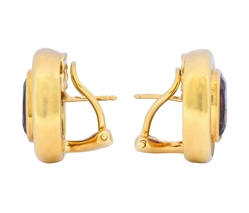 Paloma Picasso Tiffany & Co. Amethyst 18 Karat Gold Earrings Circa 1980 - Wilson's Estate Jewelry