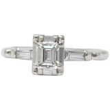 Regal 0.45 CTW Diamond 14 Karat White Gold Engagement Ring - Wilson's Estate Jewelry