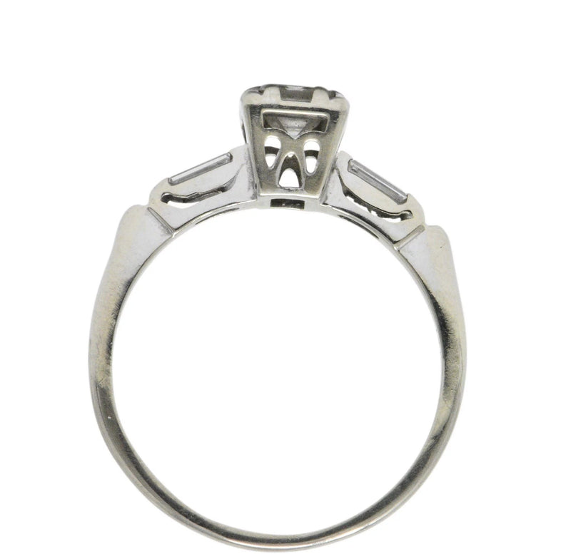 Regal 0.45 CTW Diamond 14 Karat White Gold Engagement Ring - Wilson's Estate Jewelry