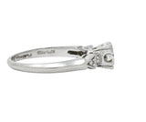 Retro 0.31 CTW Diamond Platinum Engagement Ring Wilson's Estate Jewelry