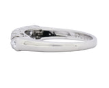 Retro 0.50 CTW Diamond 14 Karat White Gold Anniversary Band Ring 1950's - Wilson's Estate Jewelry
