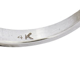 Retro 0.50 CTW Diamond 14 Karat White Gold Anniversary Band Ring 1950's - Wilson's Estate Jewelry