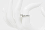 Retro 1.54 CTW Diamond Platinum Engagement Ring GIA Circa 1940 Wilson's Estate Jewelry
