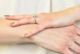Retro 3.47 CTW Diamond Platinum Engagement Ring GIA Wilson's Estate Jewelry