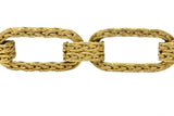 Retro Unoaerre 18 Karat Yellow Gold Link Bracelet Wilson's Estate Jewelry